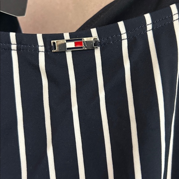 Tommy Hilfiger Navy and White Striped Swimsuit - Picture 4 of 4